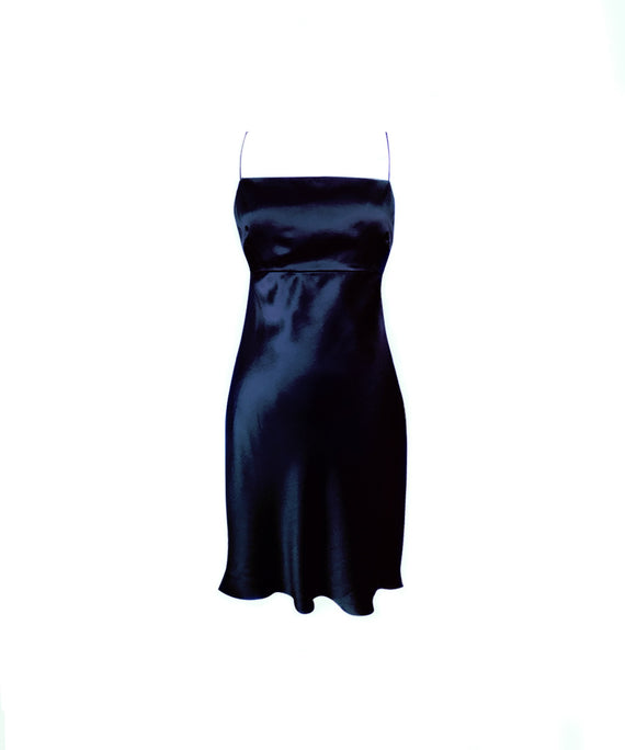 NAOMI SILK-SATIN MINI DRESS